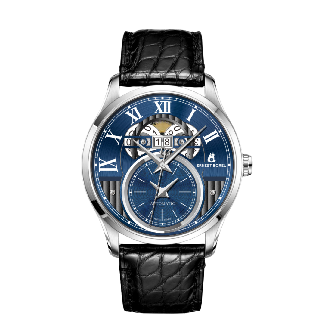 Grandeur 42mm Automatic Dual-time Watch