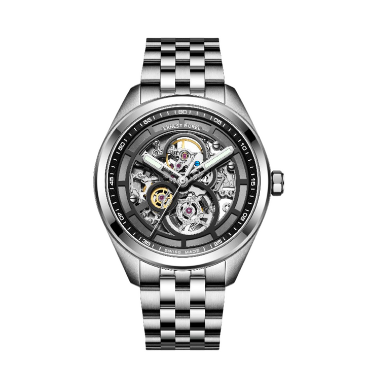 Grandeur 42mm Automatic Skeleton Watch