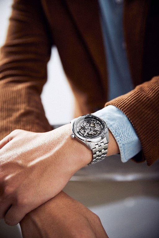 Grandeur 42mm Automatic Skeleton Watch