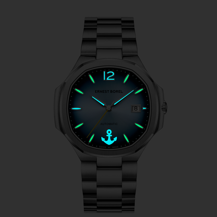 Retro 42.5mm Automatic Watch in 904L Steel