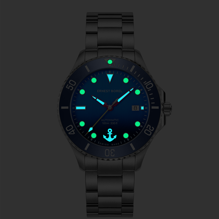 Sage 42mm Automatic Watch in 904L Steel